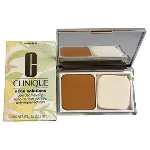 Clinique Acne Solutions Powder Makeup 15 Beige M-N 0.35 oz Mirror NIB New in Box